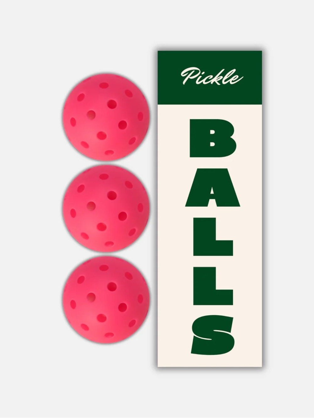 Pickle Balls - Pink - “On Holiday” brand - new in box